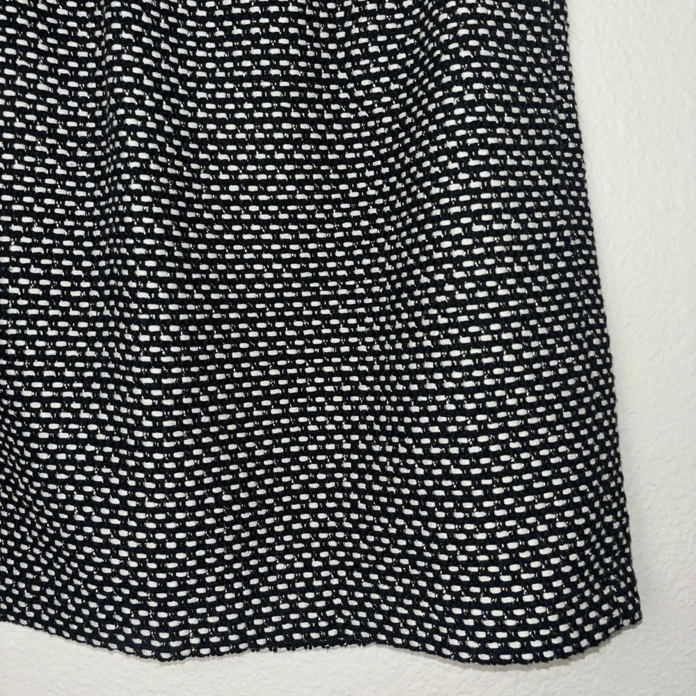 J.Crew Factory Sidewalk Skirt in Jacquard pattern black/white Woman's size 8